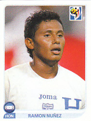 Ramon Nunez Honduras samolepka Panini World Cup 2010 #611